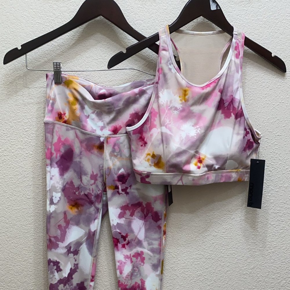 Mono B Watercolor Floral Sports Bra